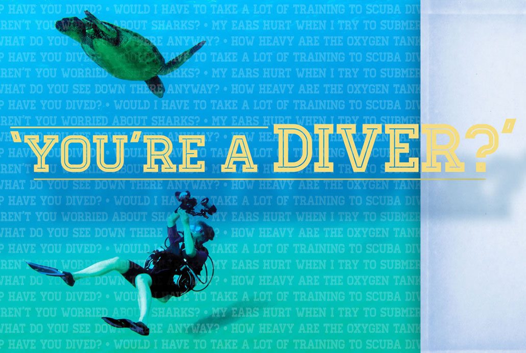 Scuba Diving | Diver and sea turtle