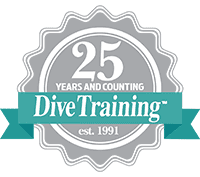 Dive Training 25th anniversary seal